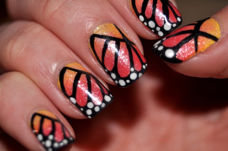 Метелики на нігтях | Дизайн нігтів метелики