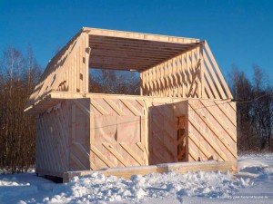 Зимове будівництво каркасного будинку з фото 50