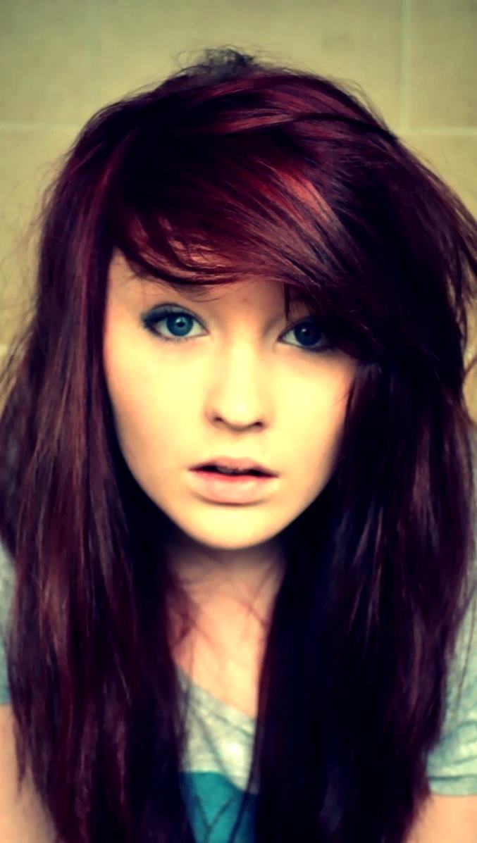 Зачіски з довгою чубчиком | Зачіски з довгою чубчиком фото