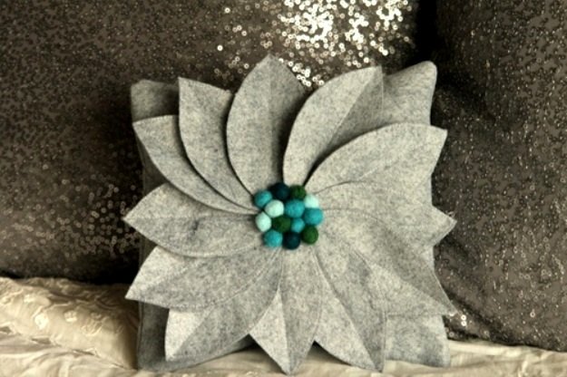 Подушки квіти | Подушка троянда, ромашка, мак