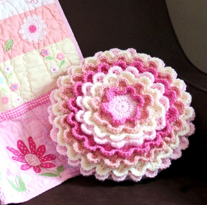 Подушки квіти | Подушка троянда, ромашка, мак