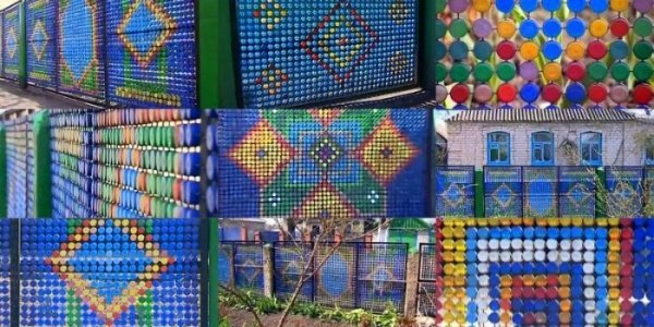 Як зробити паркан з пластикових пляшок