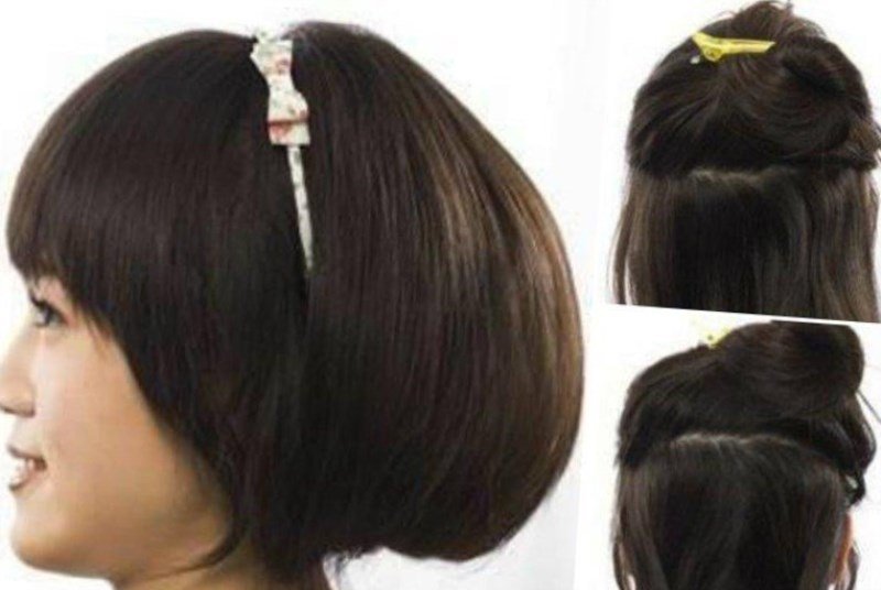 Як красиво заколоти коротке волосся Як красиво заколоти коротке волосся