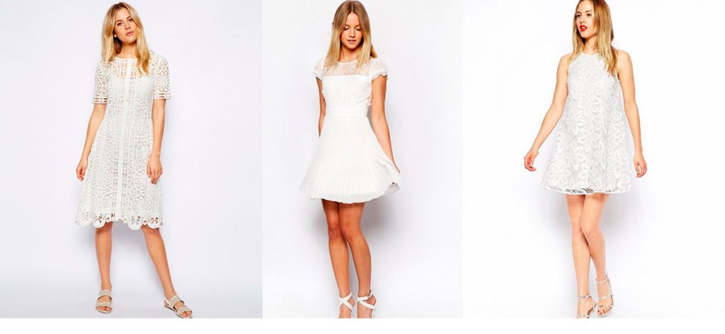 Білі літні сукні