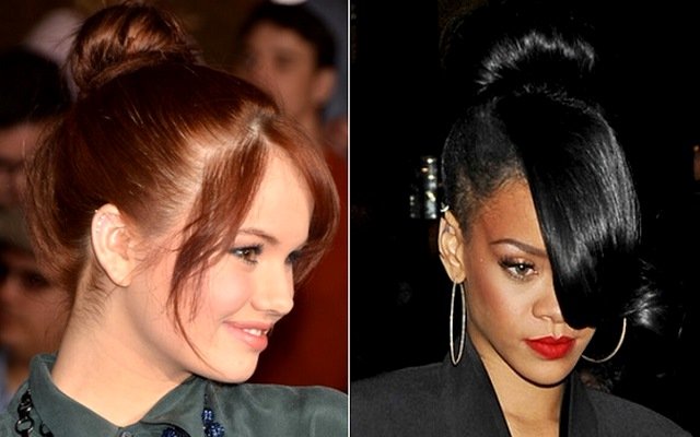 Зачіски з довгою чубчиком | Зачіски з довгою чубчиком фото