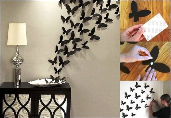 Декоративні метелики для прикраси стін