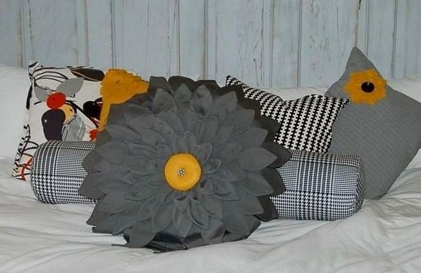 Подушки квіти | Подушка троянда, ромашка, мак