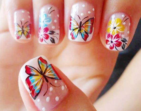 Метелики на нігтях | Дизайн нігтів метелики