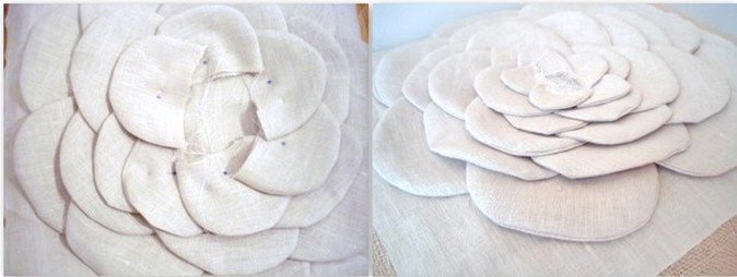 Подушки квіти | Подушка троянда, ромашка, мак