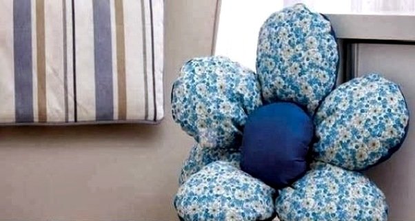 Подушки квіти | Подушка троянда, ромашка, мак