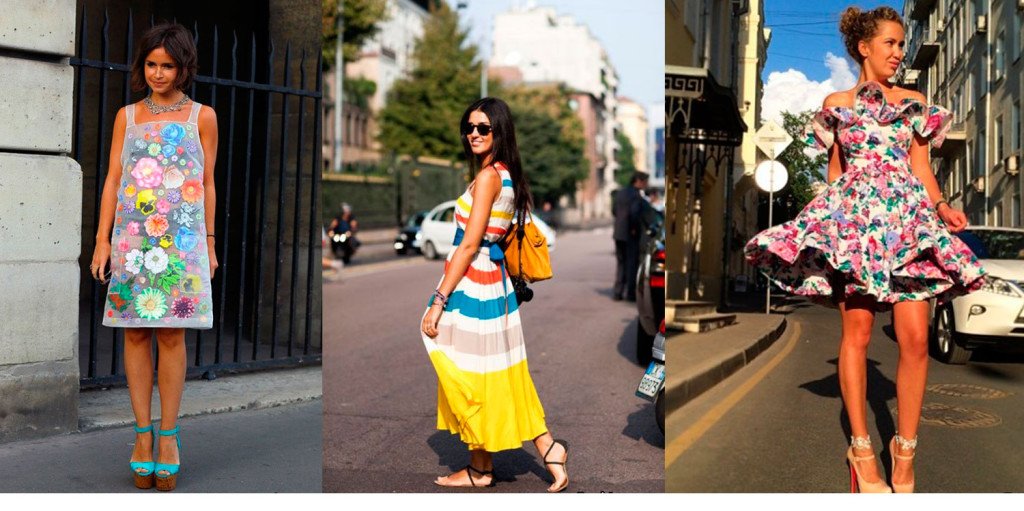 Модні блогери у модних сукнях