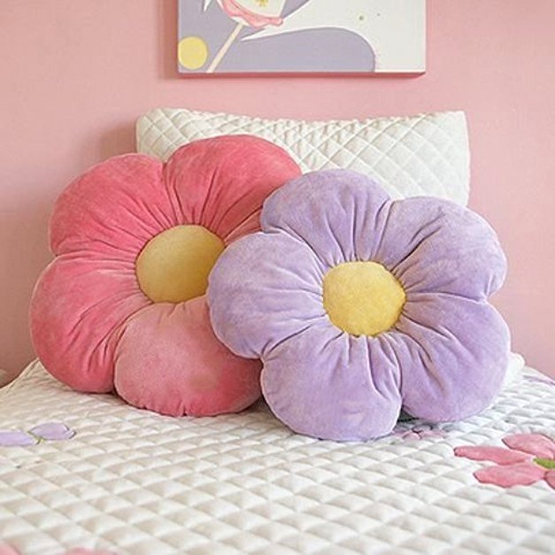 Подушки квіти | Подушка троянда, ромашка, мак