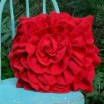 Подушки квіти | Подушка троянда, ромашка, мак