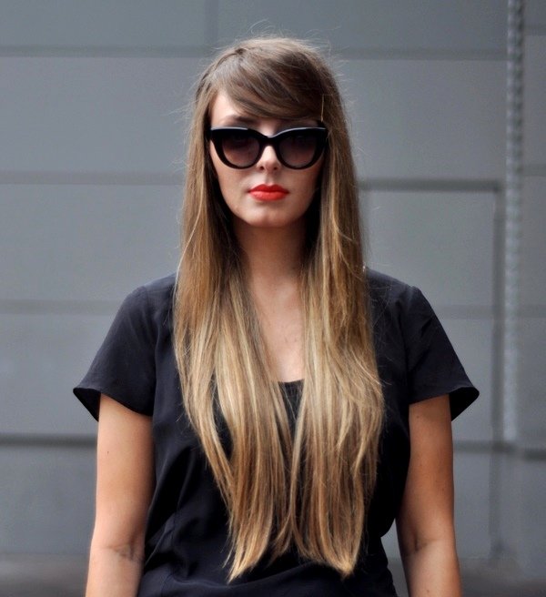 Зачіски з довгою чубчиком | Зачіски з довгою чубчиком фото