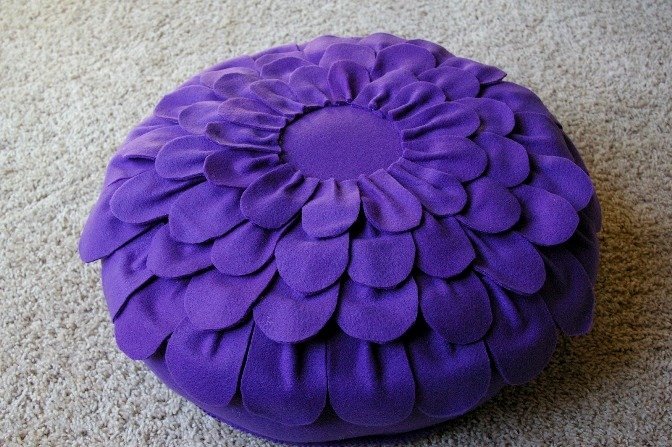 Подушки квіти | Подушка троянда, ромашка, мак