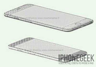 Рендери iPhone 6 на підставі витекли в мережу креслень Рендери iPhone 6 на підставі витекли в мережу креслень