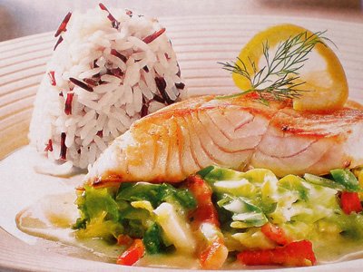 Смажений судак з капустою Смажений судак з капустою