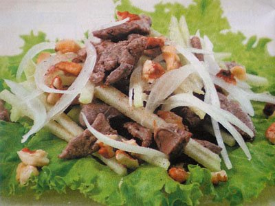 Салат з курячою печінкою