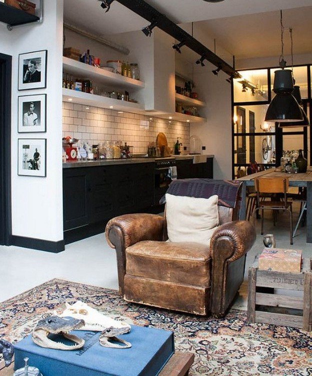 Стиль лофт в інтерєрі | Інтерєр квартири в стилі лофт