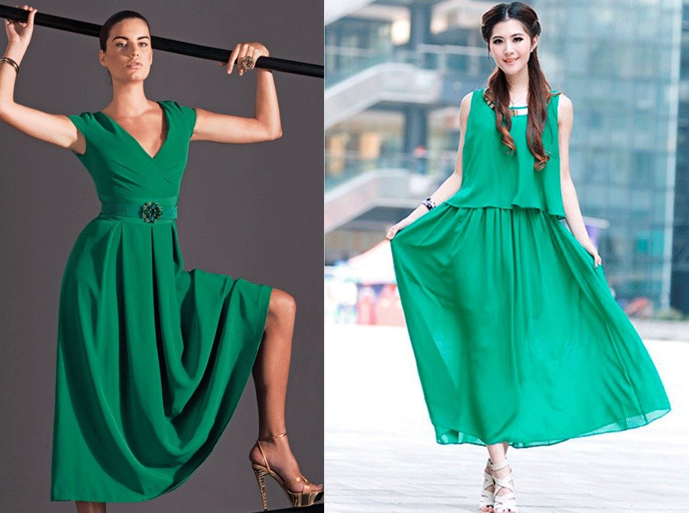 Плаття зеленого кольору