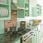 Салатова кухня | Кухня салатового кольору