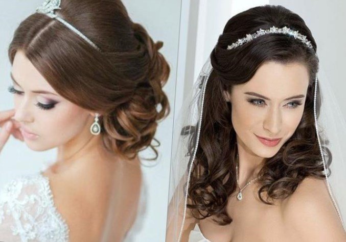 Зачіски з фатою на середні волосся Зачіски з фатою на середні волосся