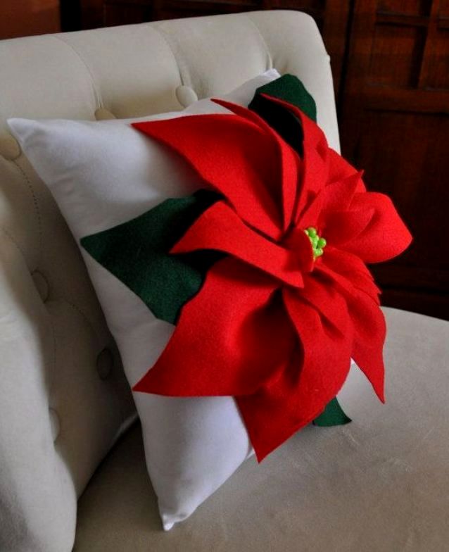 Подушки квіти | Подушка троянда, ромашка, мак