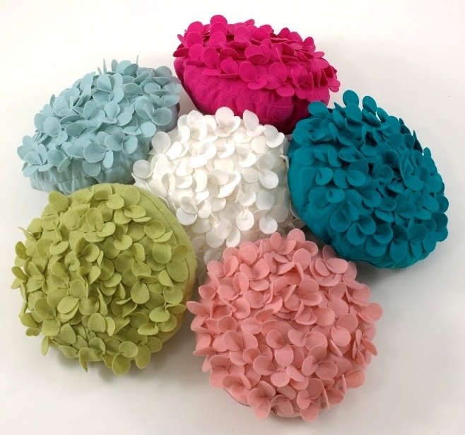 Подушки квіти | Подушка троянда, ромашка, мак