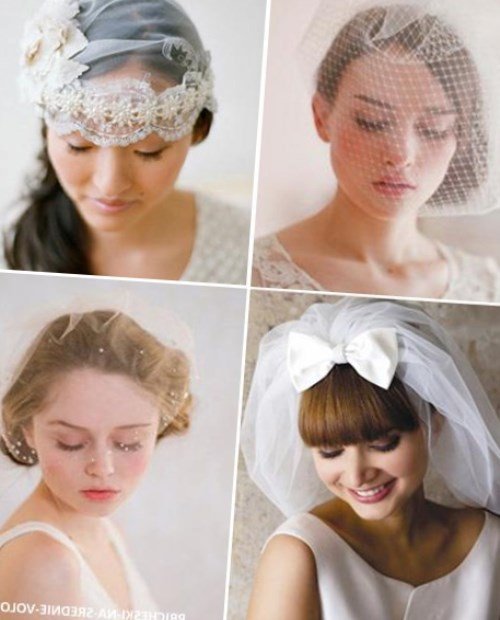 Зачіски з фатою на середні волосся Зачіски з фатою на середні волосся