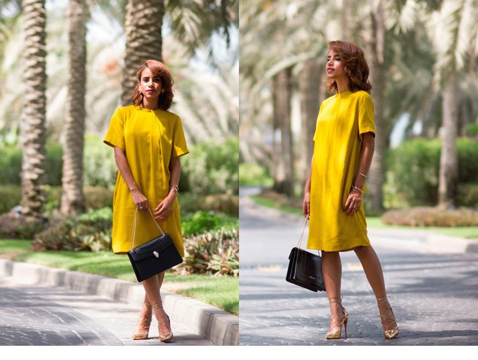 Модні блогери в сукнях