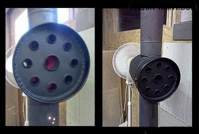 Повітряний теплообмінник на димар
