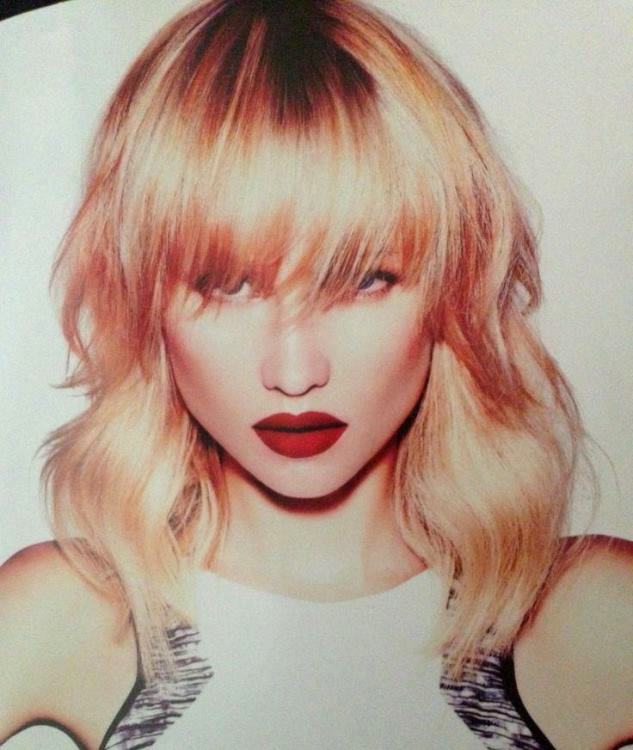 Зачіски з довгою чубчиком | Зачіски з довгою чубчиком фото