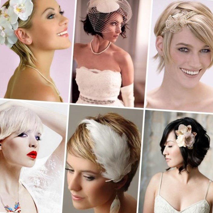 Зачіски для нареченої на середні волосся