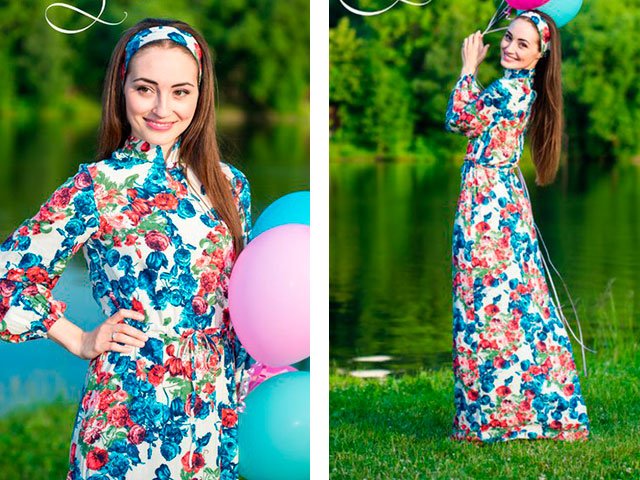 Довгі сукні з рукавами фото мусульманські