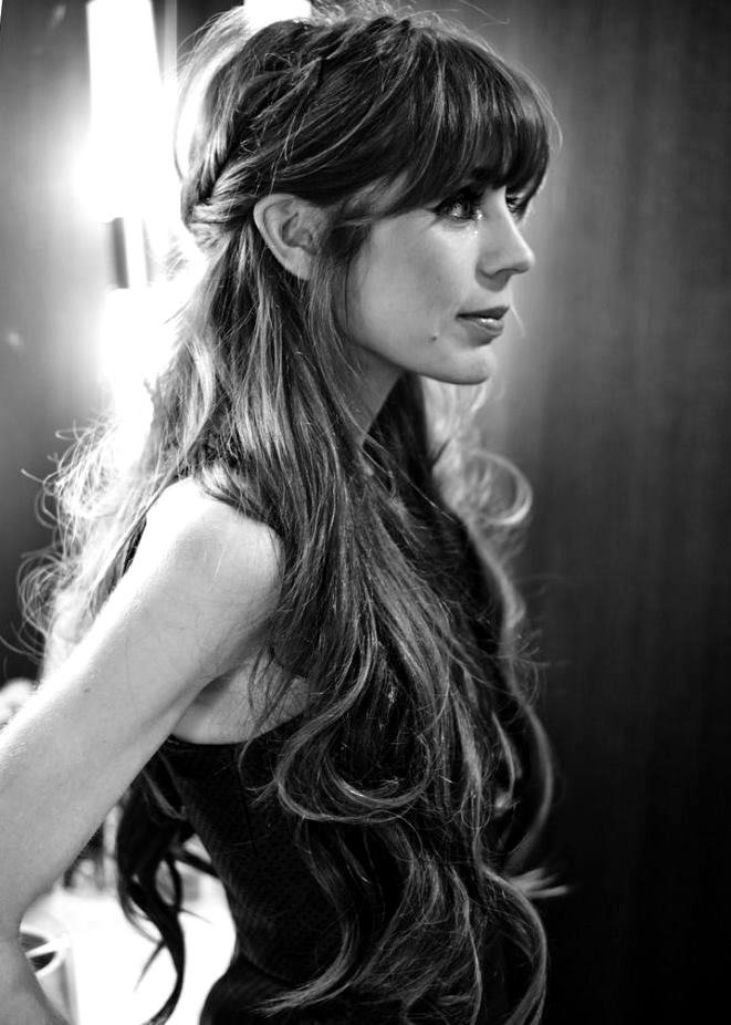 Зачіски з довгою чубчиком | Зачіски з довгою чубчиком фото