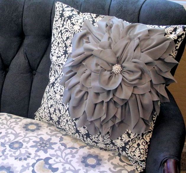 Подушки квіти | Подушка троянда, ромашка, мак