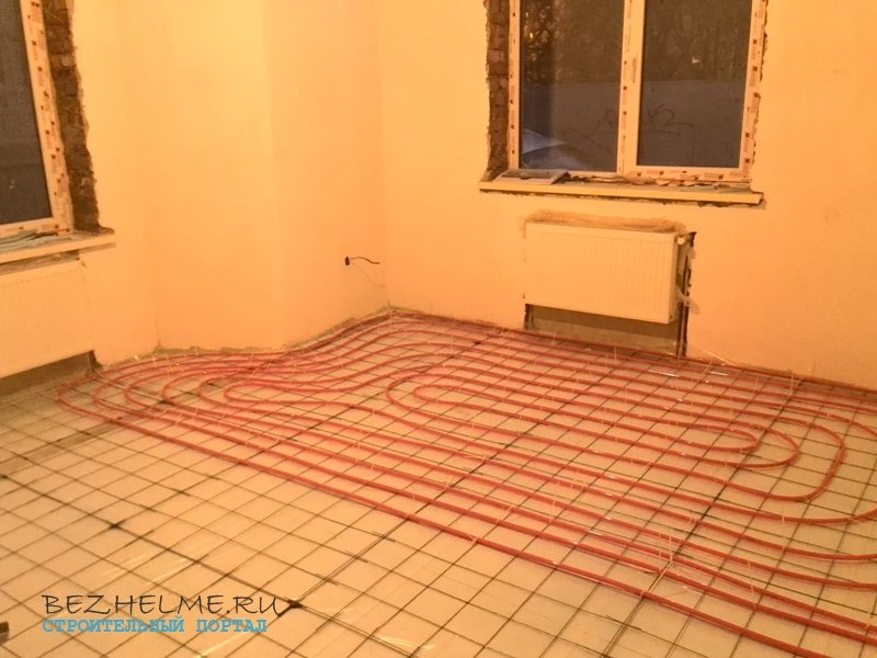 Звіт про ремонт   робимо теплий водяна підлога на 1 поверсі таунхауса
