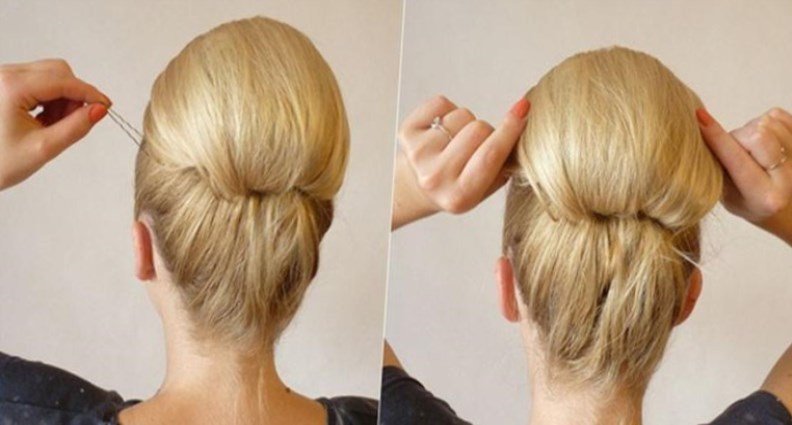 Як зробити зачіску з валиком