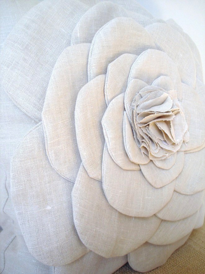 Подушки квіти | Подушка троянда, ромашка, мак