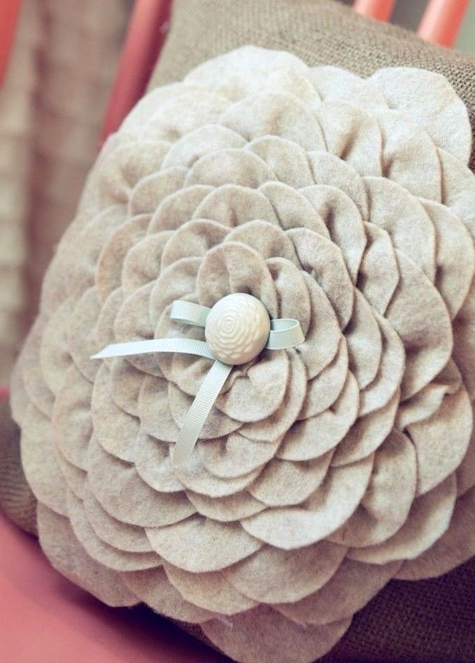 Подушки квіти | Подушка троянда, ромашка, мак