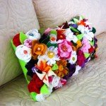 Подушки квіти | Подушка троянда, ромашка, мак