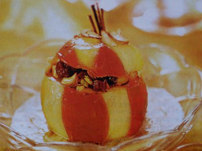 Рецепт: Печене яблуко з горіхами   кулінарні рецепти