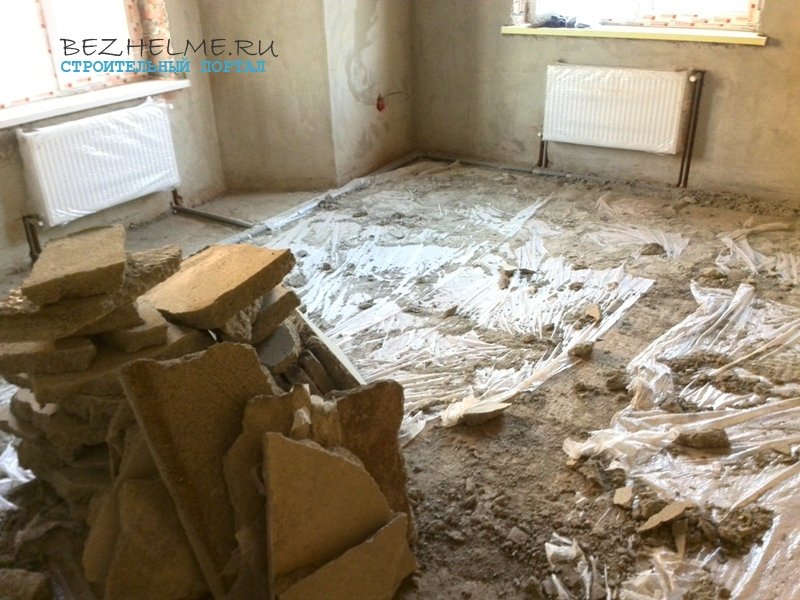 Звіт про ремонт   робимо теплий водяна підлога на 1 поверсі таунхауса