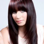 Зачіски з довгою чубчиком | Зачіски з довгою чубчиком фото