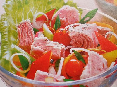 Салат з тунцем і солодким перцем