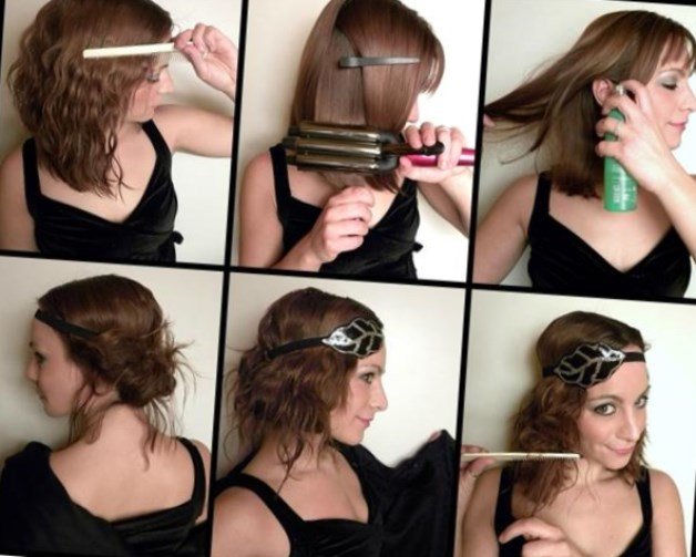 Як зробити зачіску з обідком гумкою