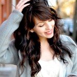 Зачіски з довгою чубчиком | Зачіски з довгою чубчиком фото