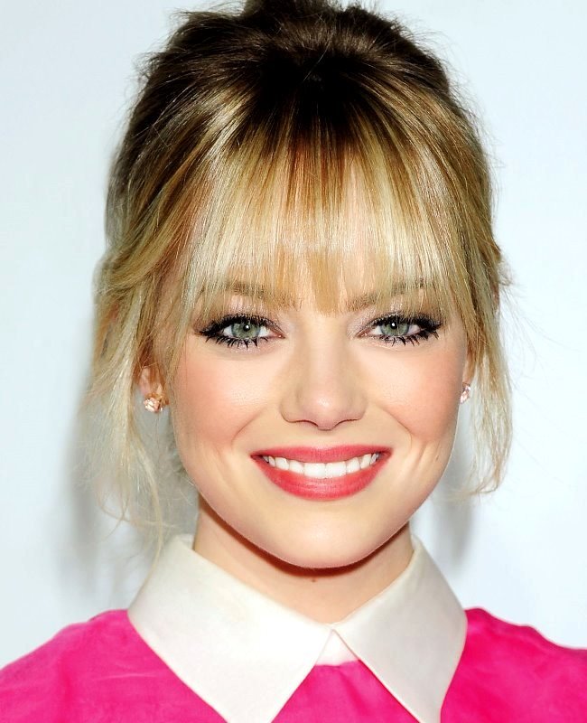 Зачіски з довгою чубчиком | Зачіски з довгою чубчиком фото