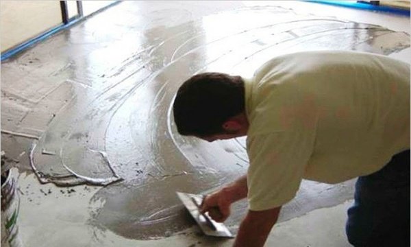Як зробити рідкий підлога з скла, гуми