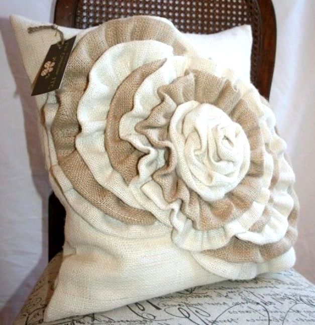 Подушки квіти | Подушка троянда, ромашка, мак